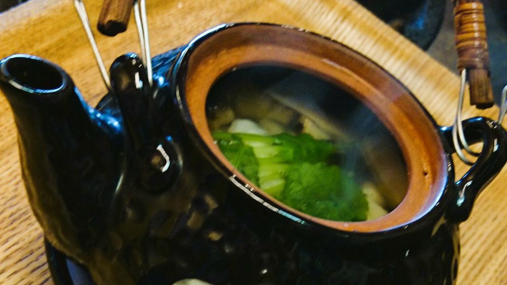 鱧と早松茸の土瓶蒸し